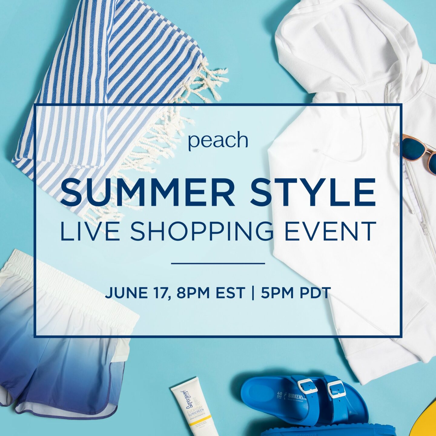 Peach Summer Style Live Shopping Event