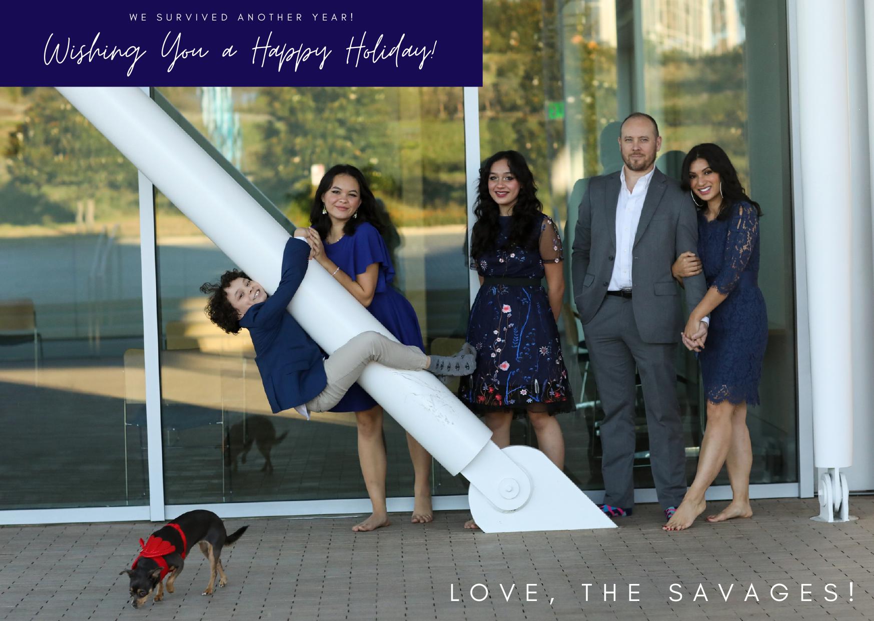 Savage Family Holiday Card Front