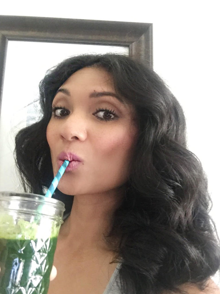 Cheers for nourishing your body with green juice! Everything taste better with a cute straw!