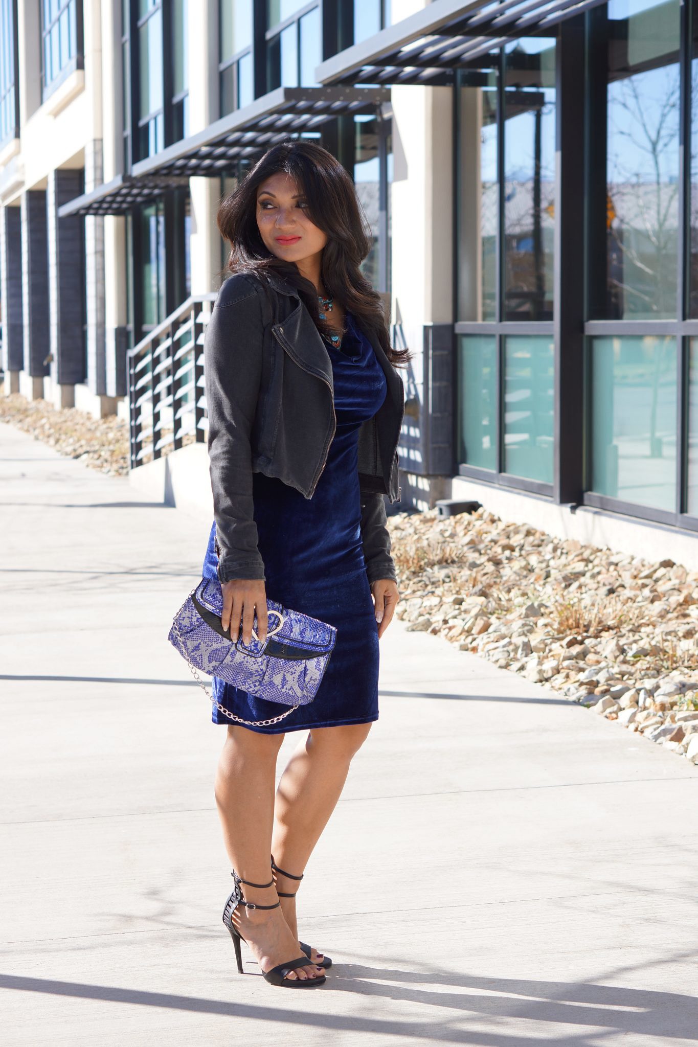 To Thine Own Style Be True | Blue Velvet Dress