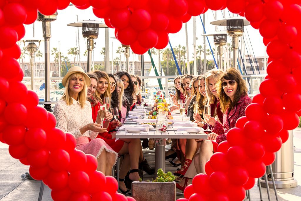Debbie Savage of To Thine Own Style Be True at Style Collective's Valentine's Day Lunch Event at Shade Hotel in Redondo Beach, California