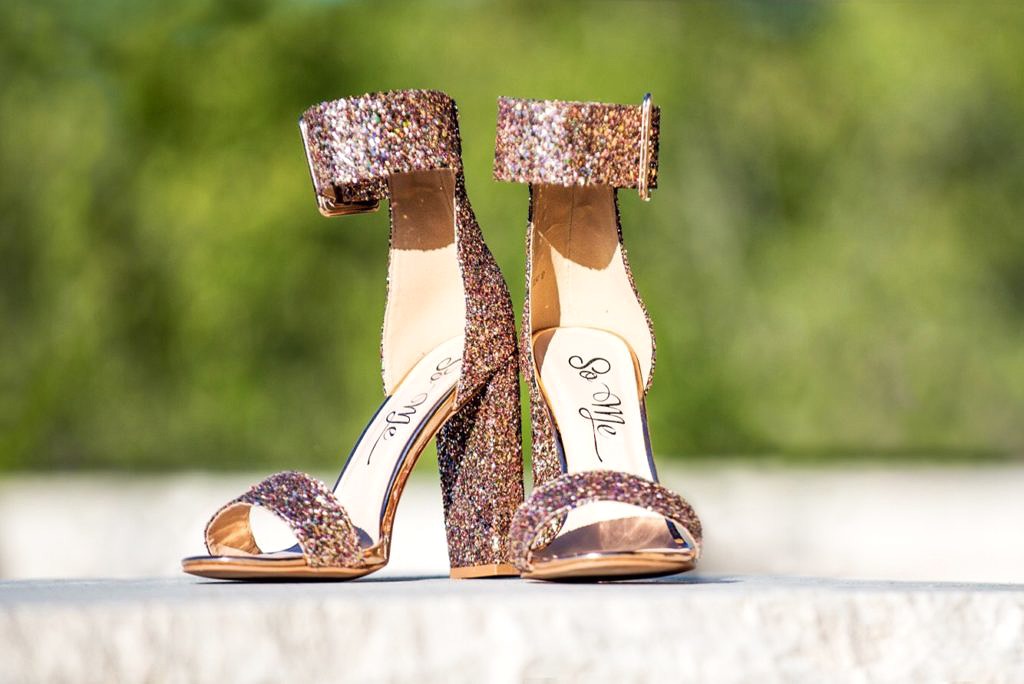 Glitter Chunky Shoes from My Shoe Bazar featured on To Thine Own Style Be True