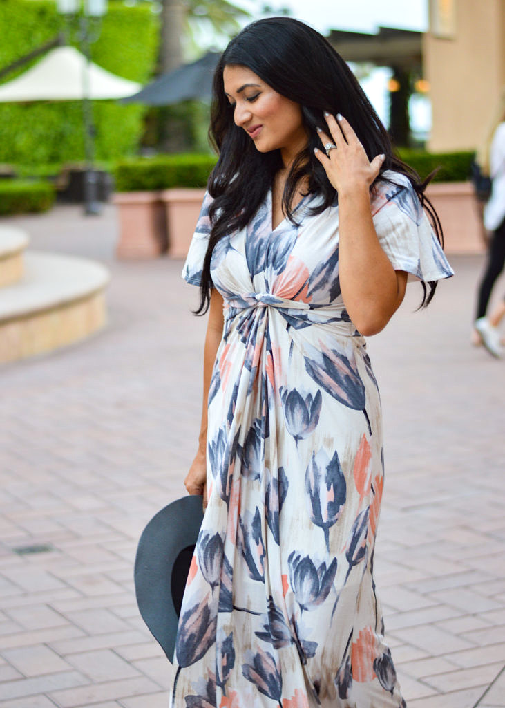 Through The Tulips Maxi Dress From The Mint Julep Boutique Featured on To Thine Own Style Be True