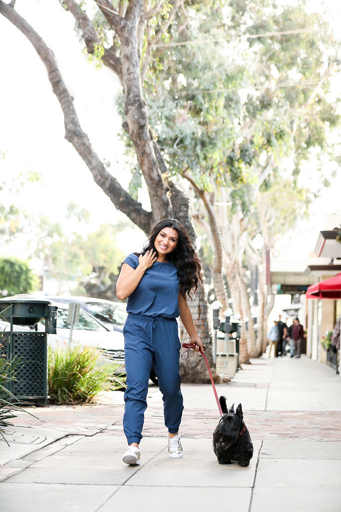 Effortless Style with Albion Fit | Navy Jumpsuit | To Thine Own Style Be True | Petite Fashion Blog