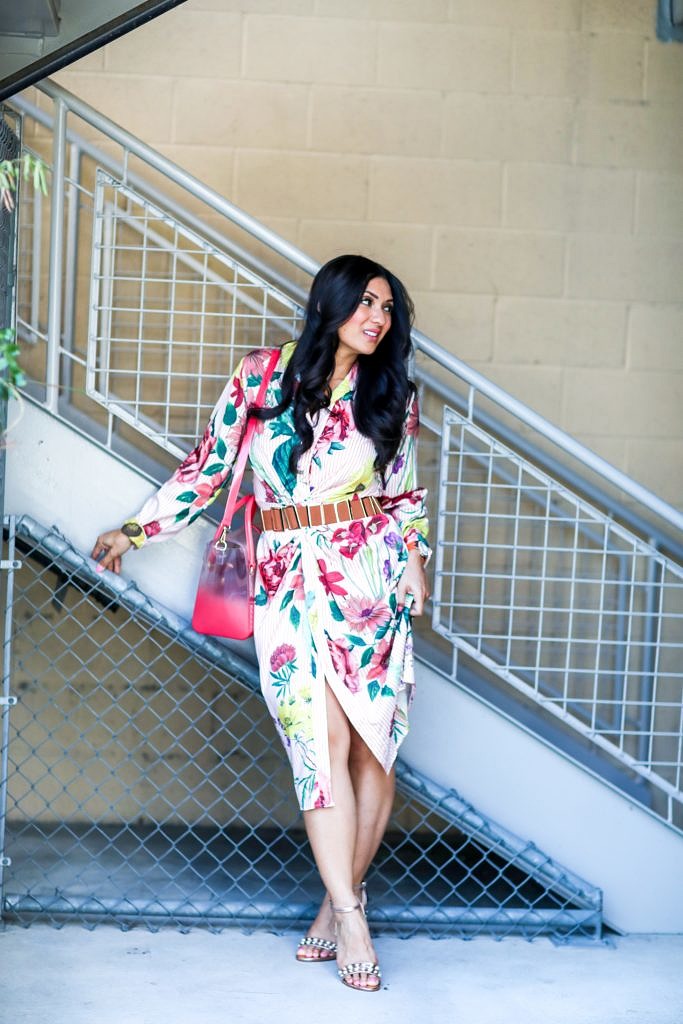Spring Floral Dress for the Win by popular Orange County fashion blogger To Thine Own Style Be True 