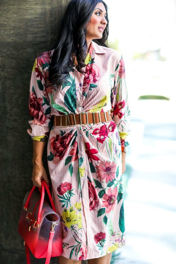 Spring Floral Dress for the Win by popular Orange County fashion blogger To Thine Own Style Be True 