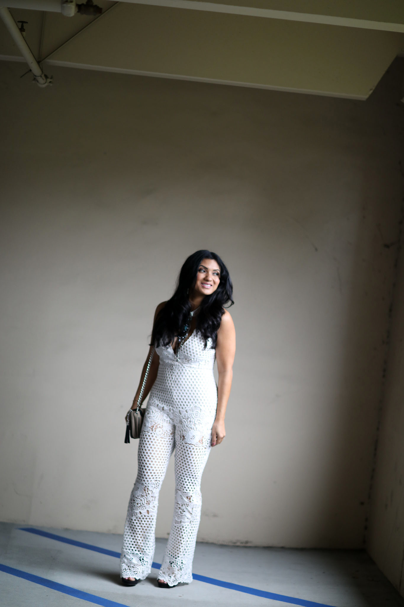 Stylish Vacation Outfit: White Crochet Jumpsuit + $400 Nordstrom Giveaway