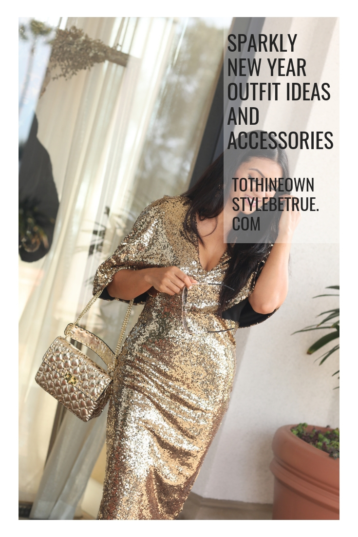 Looking for the perfect NYE outfit? Orange County Blogger Debbie Savage is sharing her sparkly New Year's Eve Outfit Ideas here! Click to see them!
