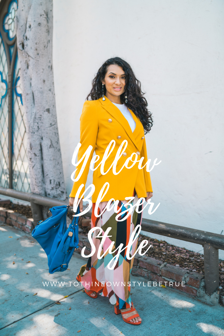 Curious how to style a yellow blazer this Spring? Orange County Blogger Debbie Savage is sharing her favorite way to style a yellow blazer this spring.  See how HERE!