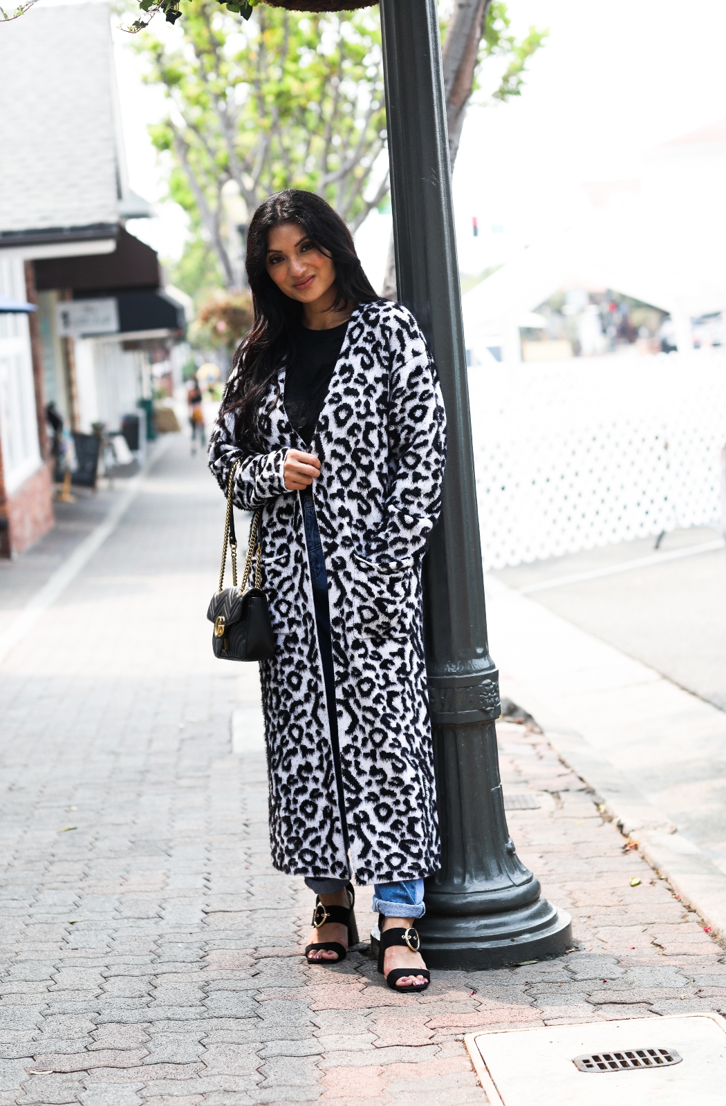 Debbie Savage Orange County California Fashion Blogger Lovestitch Leopard Print Cardigan