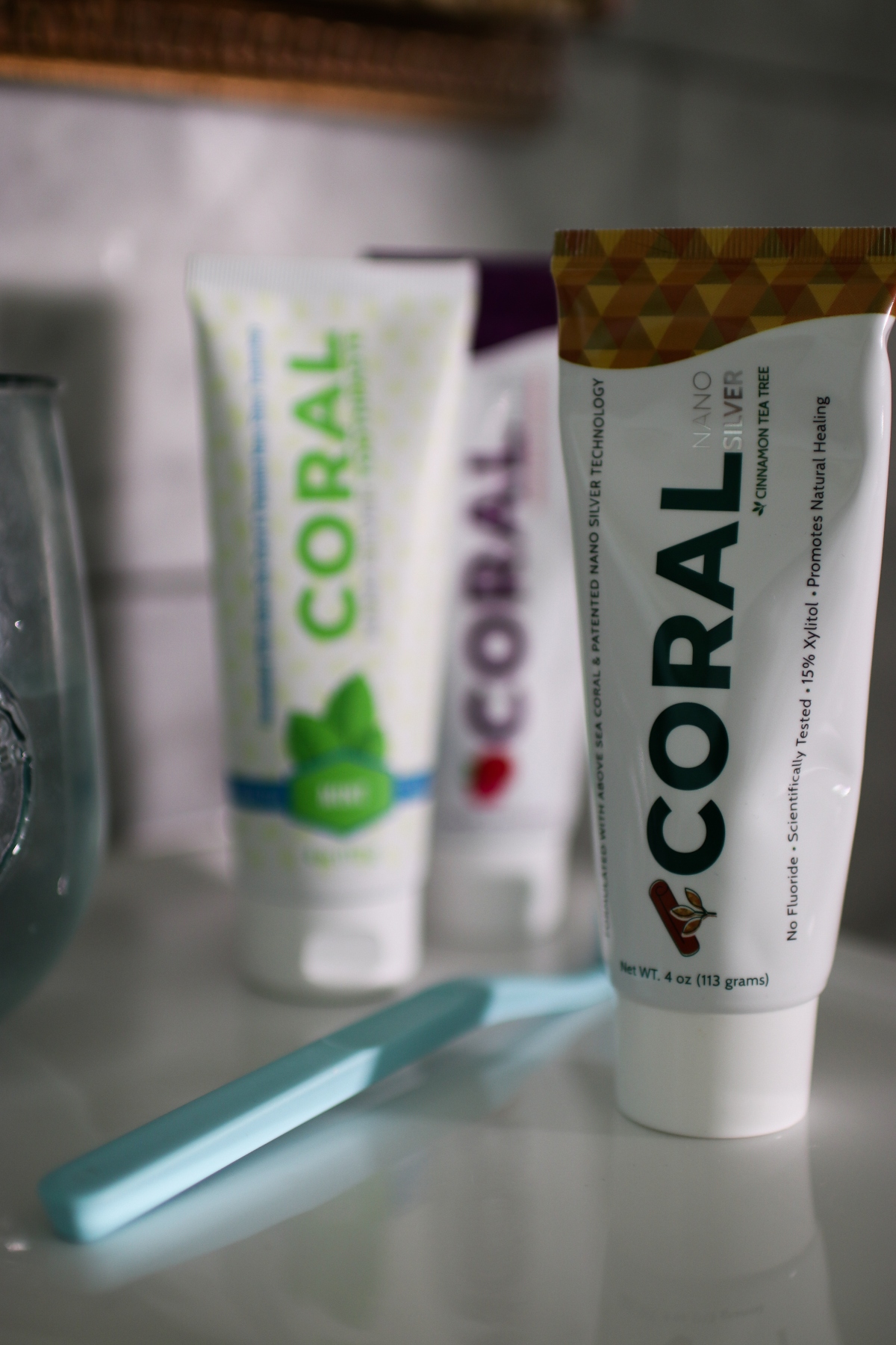 Coral Nano Silver All Natural and Fluoride Free Toothpaste 
