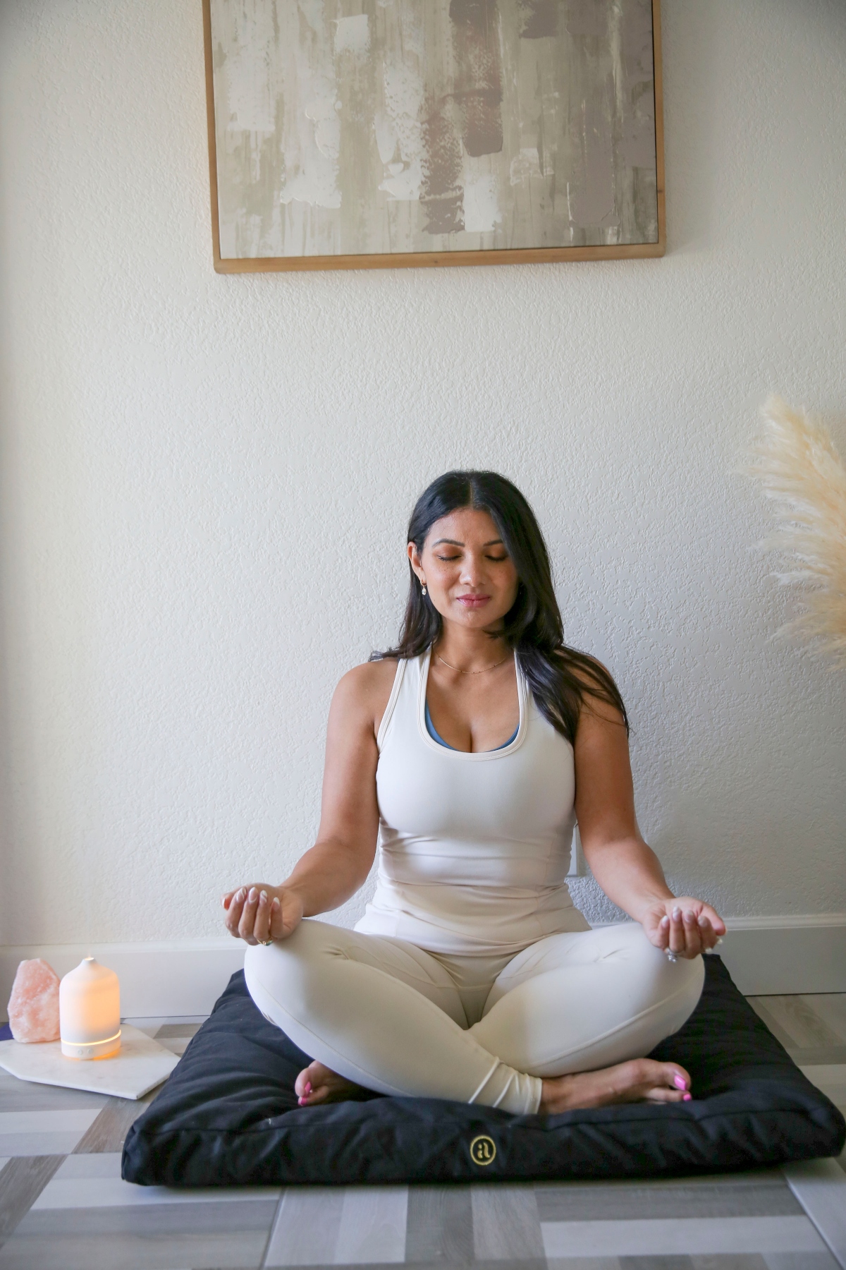 Ajna Wellbeing Organic Cotton Zabuton Meditation Mat 