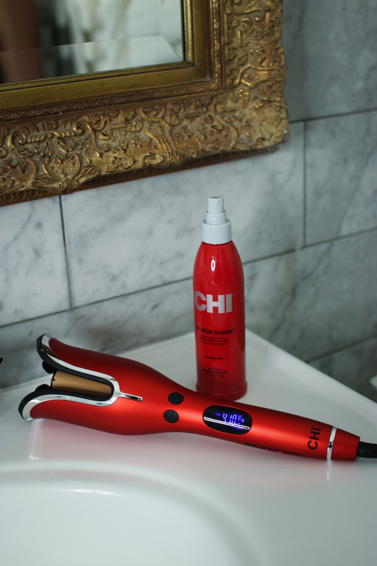 CHI Spin and Curl Curling Iron and CHI 44 Iron Guard Thermal Protection Spray
