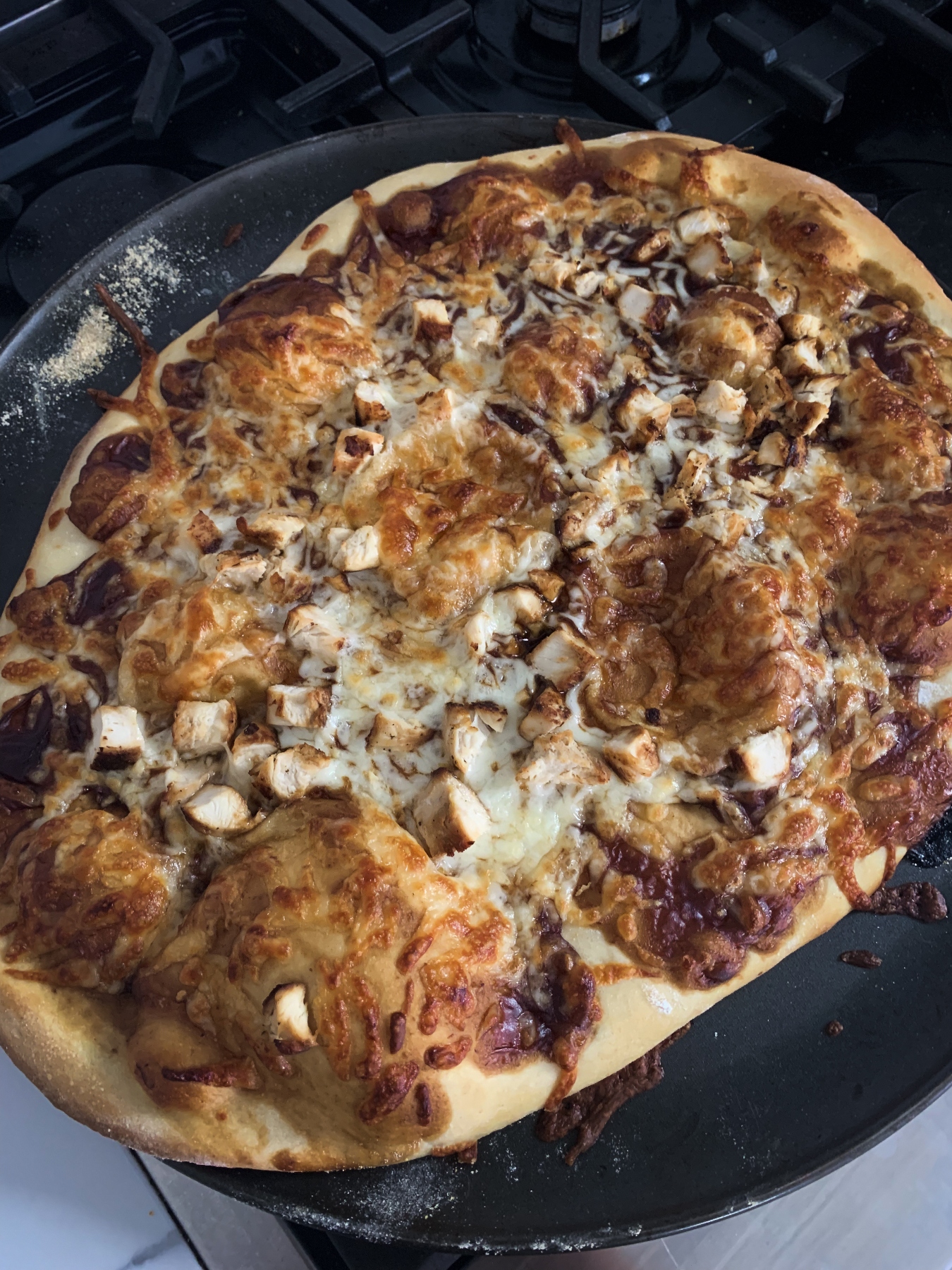 Easy BBQ Chicken Pizza Homemade