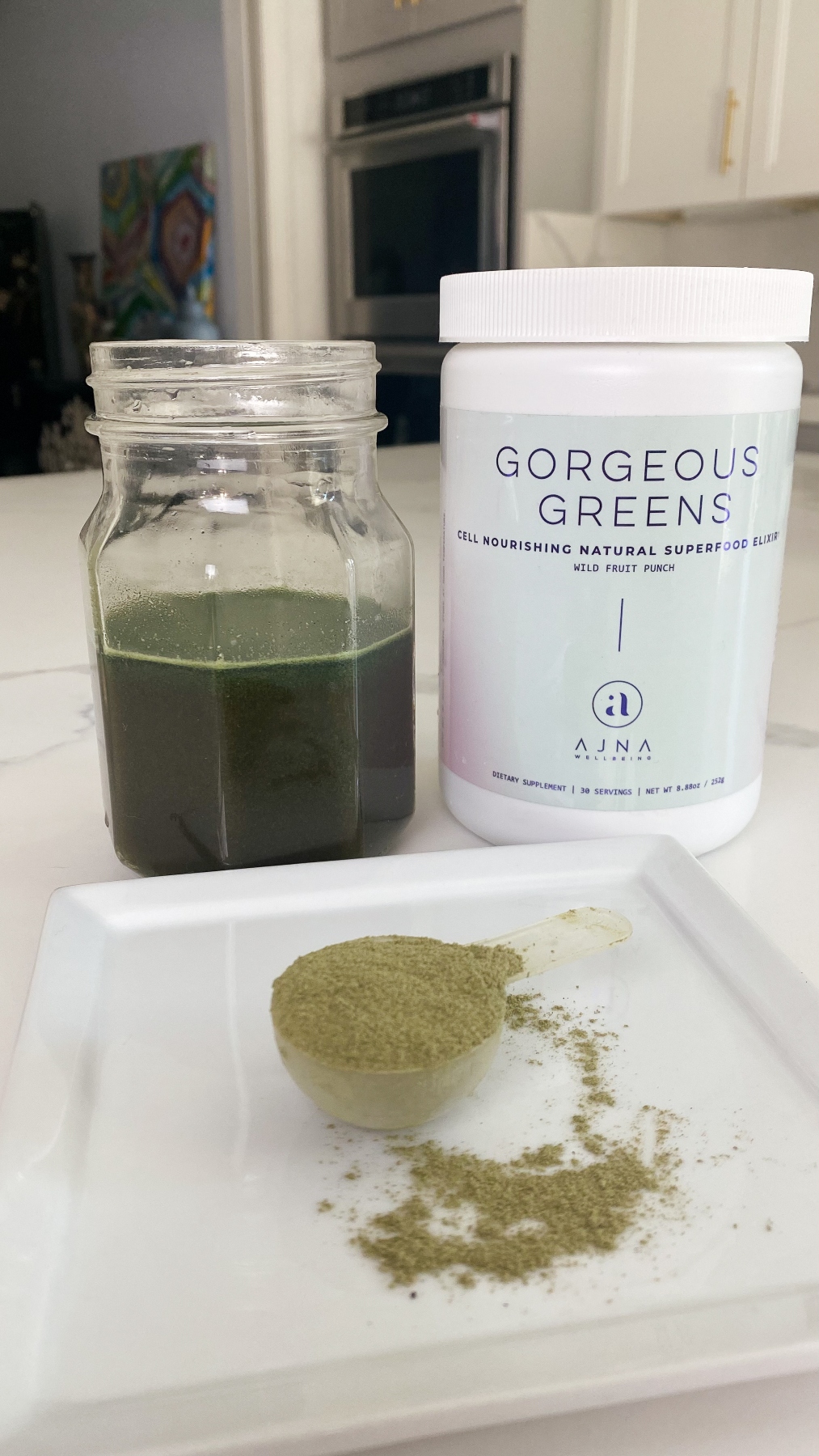Ajna Wellbeing Gorgeous Greens Powder Good for Bloat